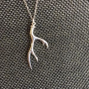 Kabana Sterling Silver Antler Charm Necklace